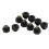 10x Universaler schwarzer Kunststoff-Rundgriff M6*25 2