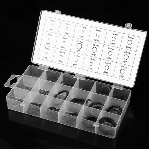 150tlg. Sicherungsring-Set 3-32mm 18 Größen 2