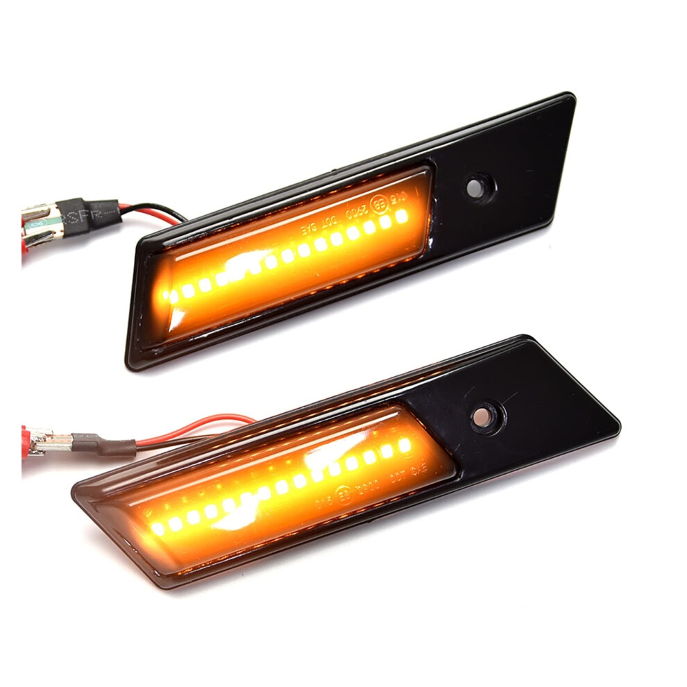Turn Signal For Bmw E32 E34 E36, Smoked Shell, Dynamic Sequential Indicator, Side Marker Lamp Light 9354506418250