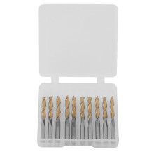 Titanium Coated 2-flute End Mill 3.175mm Shank