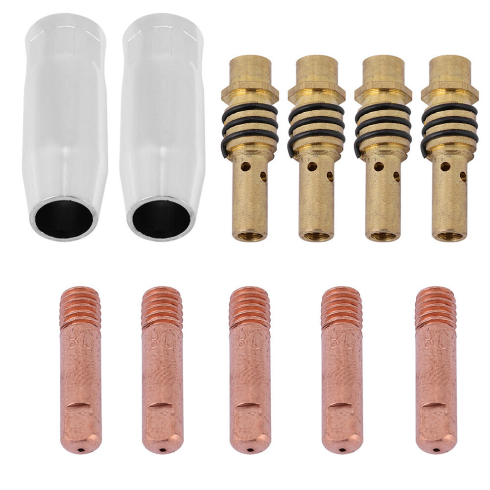 11Pcs Nozzles Contact Tips Holders Mig Welder For 15Ak 323163254692