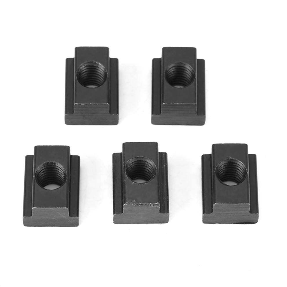 5 Pcs Black Oxide M8/10 T Slot Nuts Fit T Slots 323163255620