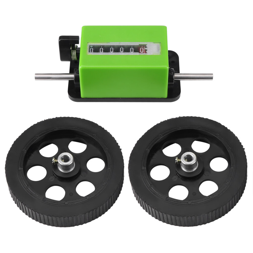 1Pc Mechanical Length Counter Meter Counter Rolling Wheel Green 323163255743