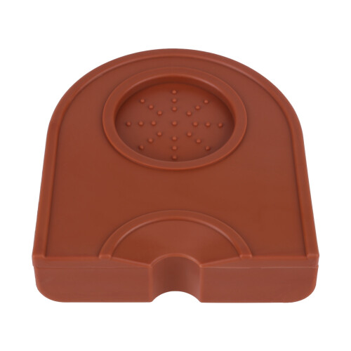 Braunes Multifunktions-Tamper mit rutschfester Silikon-Pad 1