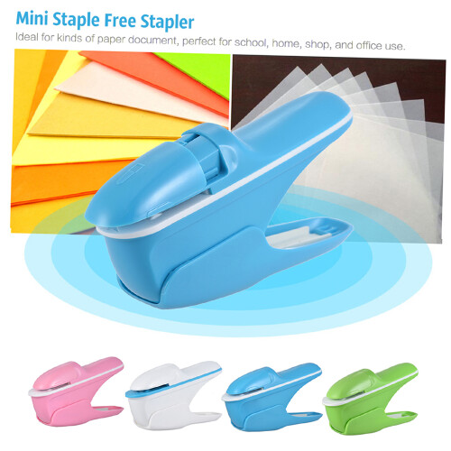 Mini-Handstapler, 7 Blatt Kapazität, heftlos 1