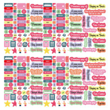Writable Label Planner Sticker Elegantes Design 15er Pack