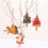 Weihnachtsbaum-Verzierung, Mädchen-förmiger Anhänger,-Gelb 6