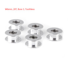 5x Alu-Zahnriemen-Riemenscheibe W6mm 20T Bohrung 3