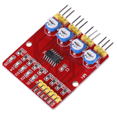 4-channel IR Reflection Tracking Sensor Set for Smart Car 2