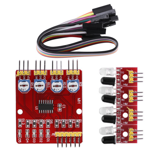 4-channel IR Reflection Tracking Sensor Set for Smart Car 1