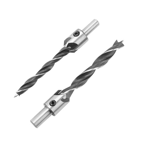 7x Stahl 5-Schneid Senkbohrer 3-10mm mit Sechskant 2