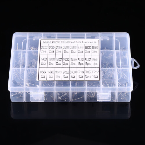 400-teiliges Transistor-Dioden-Set mit Box 1