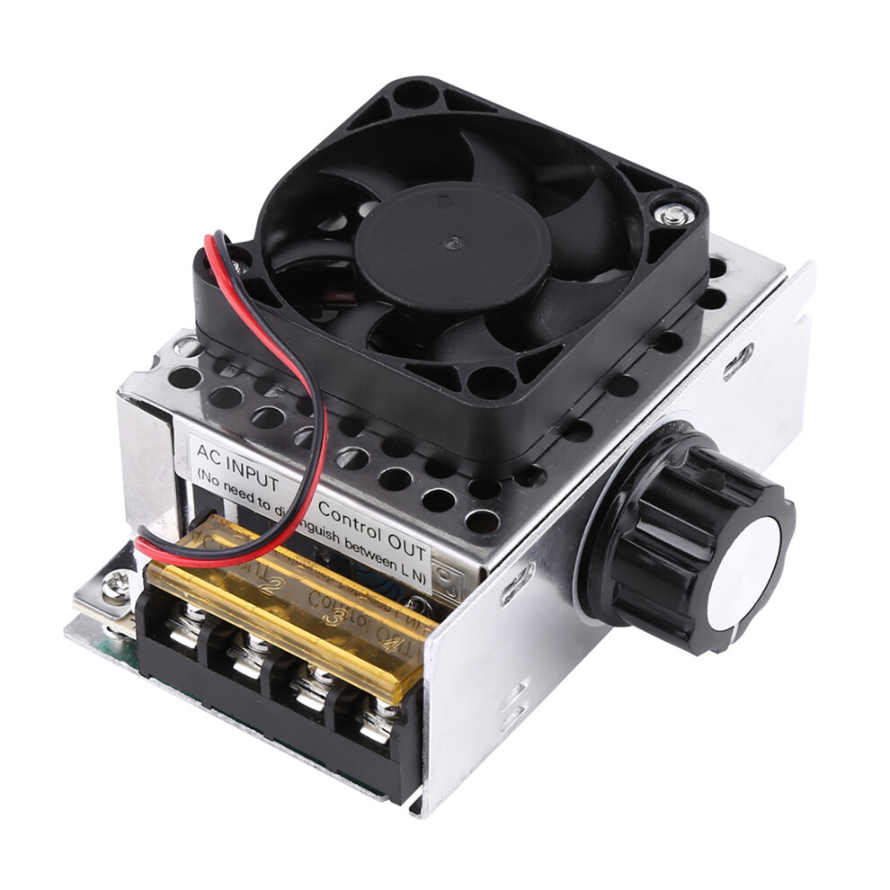 4000W Scr Voltage Regulator Dimmer Speed Controller With Fan 323163260822