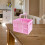Storage Crate Cube Storage Organizer Bin Foldable Reusable Basket Capacity Pink For Camping Barbecue Spring Outing 2