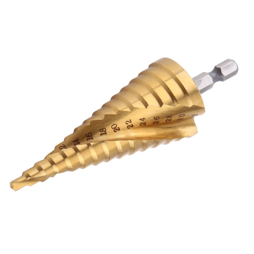 HSS-Stufenbohrer mit Ti-Beschichtung 4-32mm 2