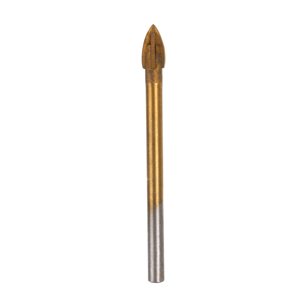6Mm Carbide Glass Drill Bit Titanium Coated 4 Edge Cross Spear 323163263847