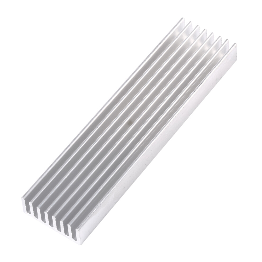 Diy Cooler Aluminum Heatsink 100X25x10mm For Ic Led Transistor 323163264059