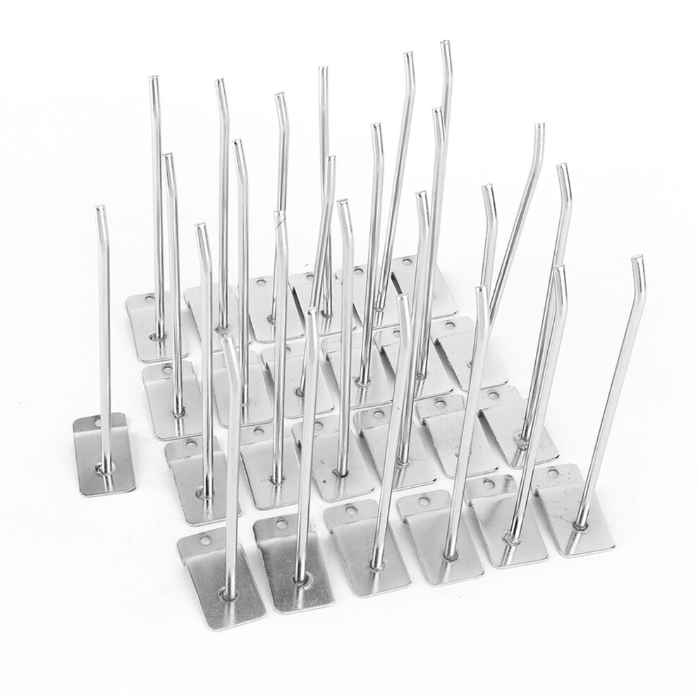 25Pcs 15Cm 6 Inch Slat Wall Panel Hook Shelf Carrier 323163265155