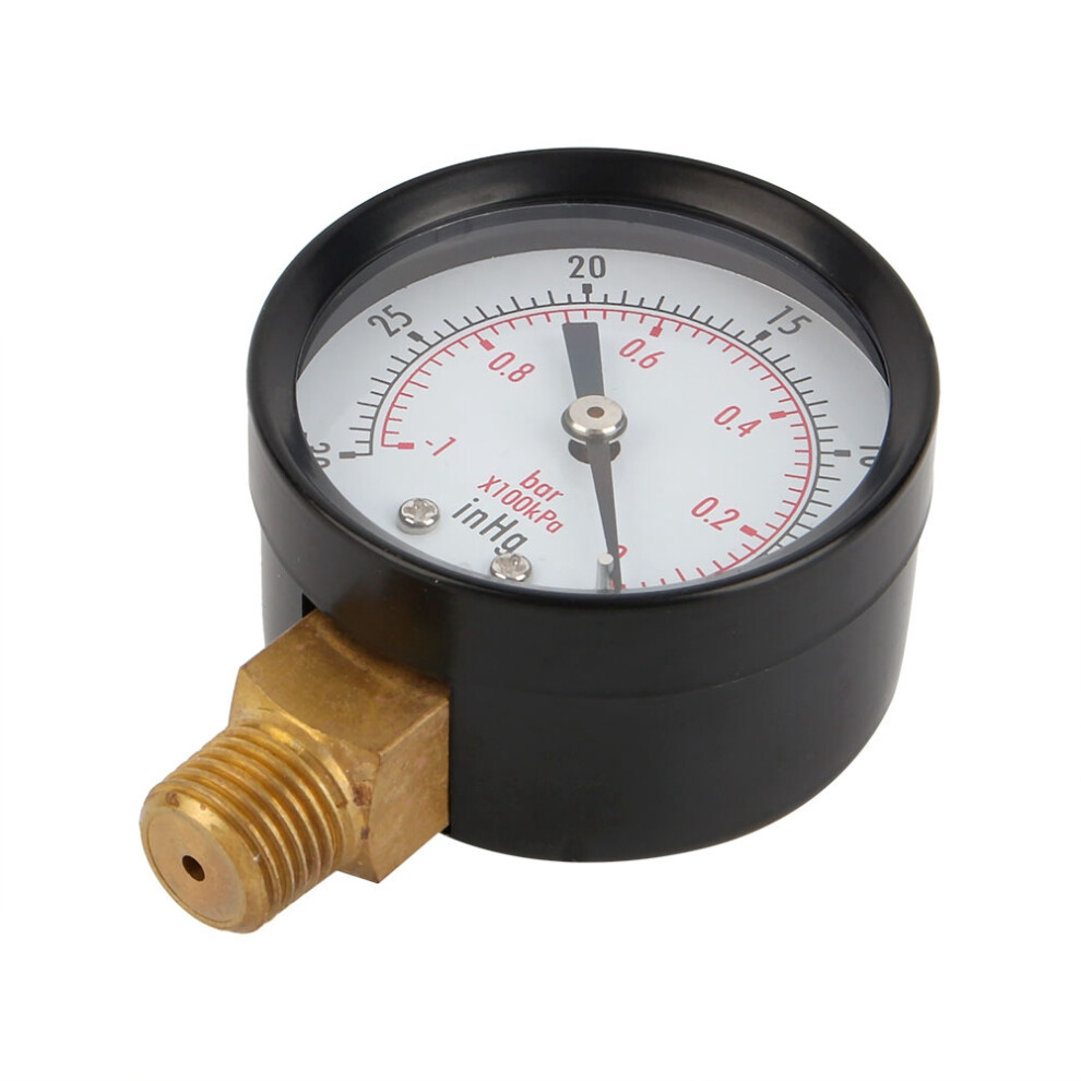 2" Vacuum Pressure Gauge 1/4" Npt Air Compressor Gauge 323163265162