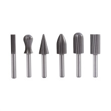 6x 6mm HSS-Rotationsfräser-Bohrer-Set