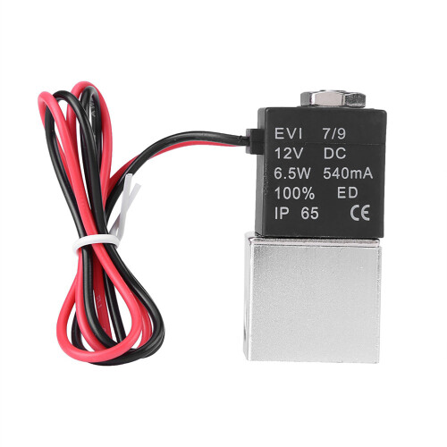 12V DC 1/4" 2-Wege NC Aluminium-Magnetventil