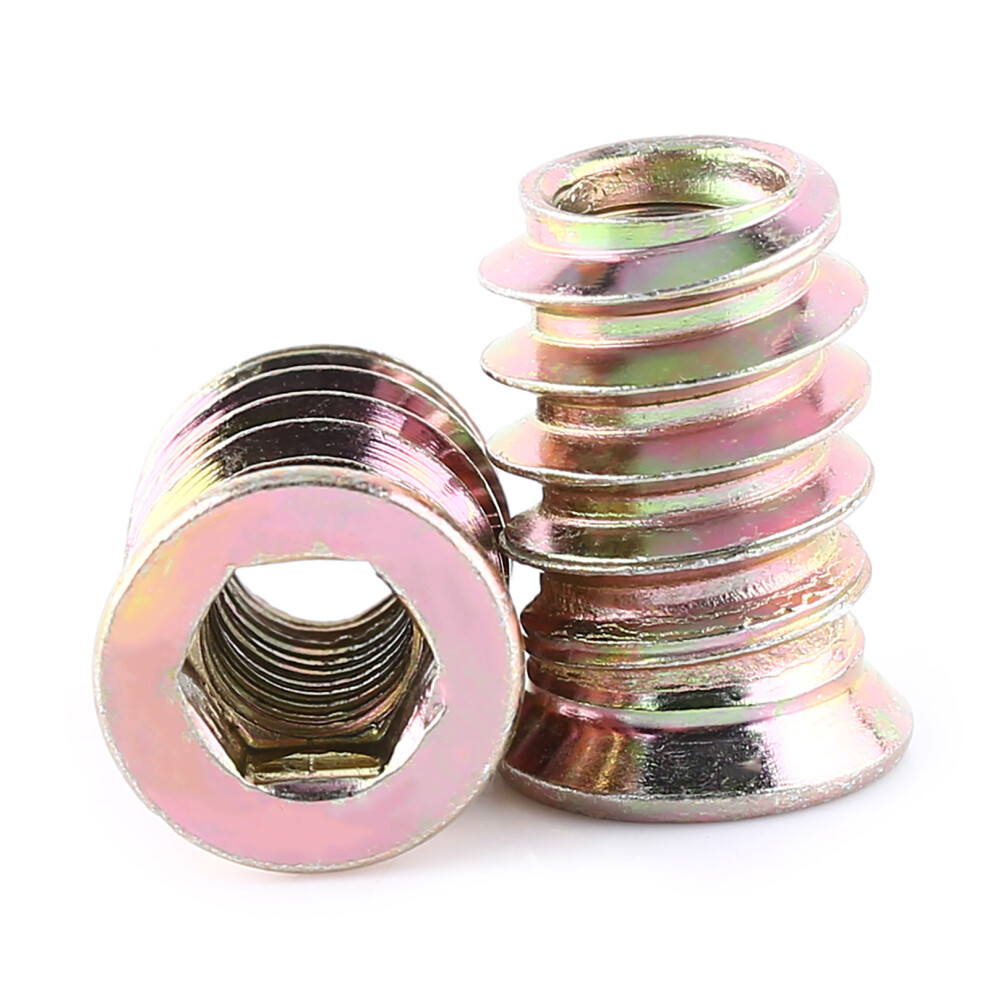 Furniture Hex Socket Drive Threaded Insert Nut Screw In Type (M6*17Mm) 323163265988