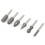 6x 6mm HSS-Rotationsfräser-Bohrer-Set 2