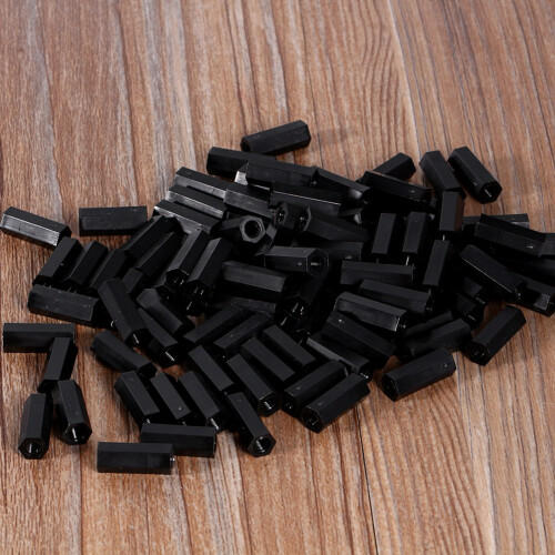 100x M2-M4 Kunststoff-Nylon-Sechskantabstandshalter 2