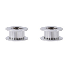 2x Aluminum 5mm ID Timing Belt Pulley w. Bearing