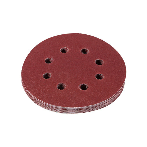 125mm Schleifscheibe rot 8-Loch Körnung 120