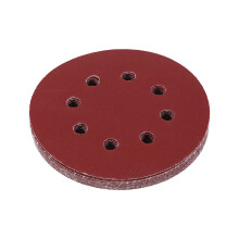 125mm Red Grinding Discs 8 Hole Grit 240# (125mm)