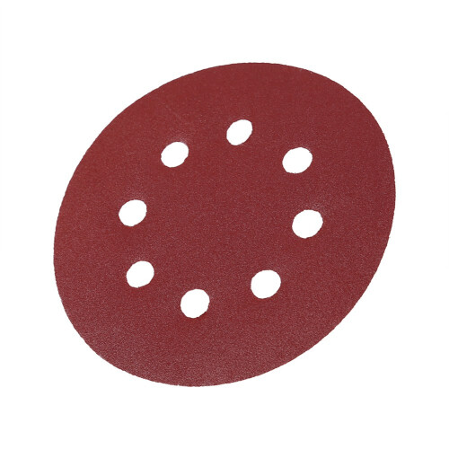 125mm Red Grinding Discs 8 Hole Grit 240# (125mm) 1