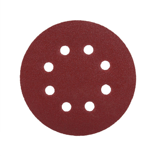 125mm Schleifscheibe rot 8-Loch Körnung 120 2