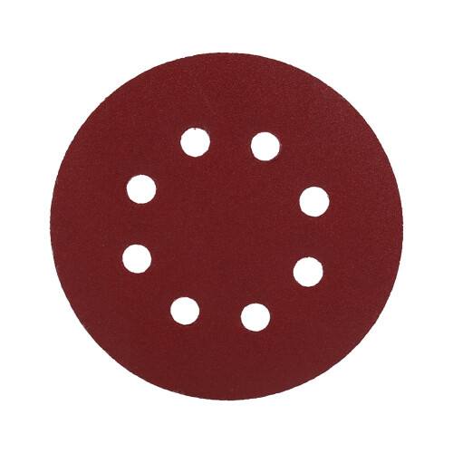 125mm Red Grinding Discs 8 Hole Grit 240# (125mm) 2