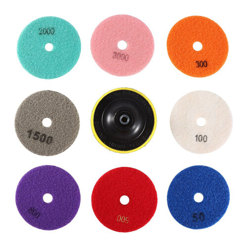 100mm Nassdiamant-Schleifpads für Granit Marmor 2000 1