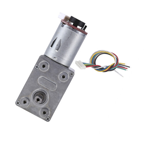 DC 12V Getriebemotor Hochdrehmoment Encoder Selbstblockierend 100U/min 2