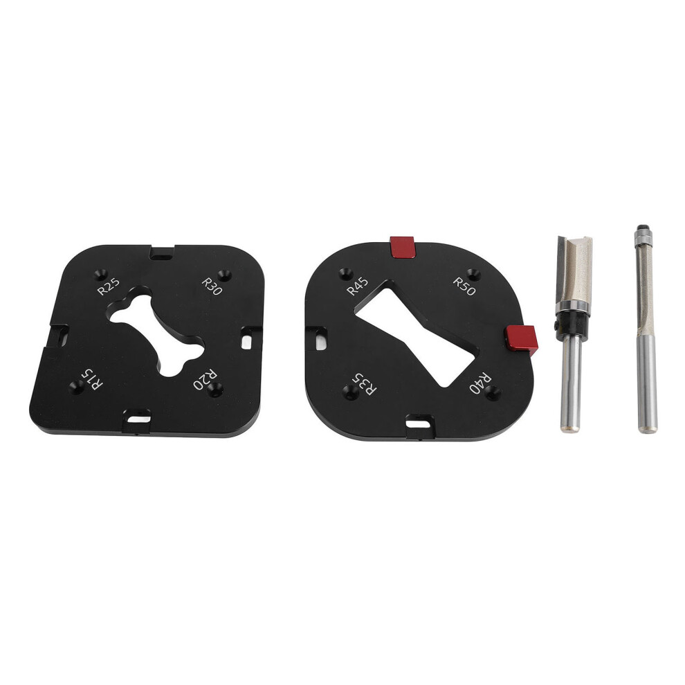 Woodworking Round Corner Radius Templates Aluminum R15-R50 Router Jig 323163269870
