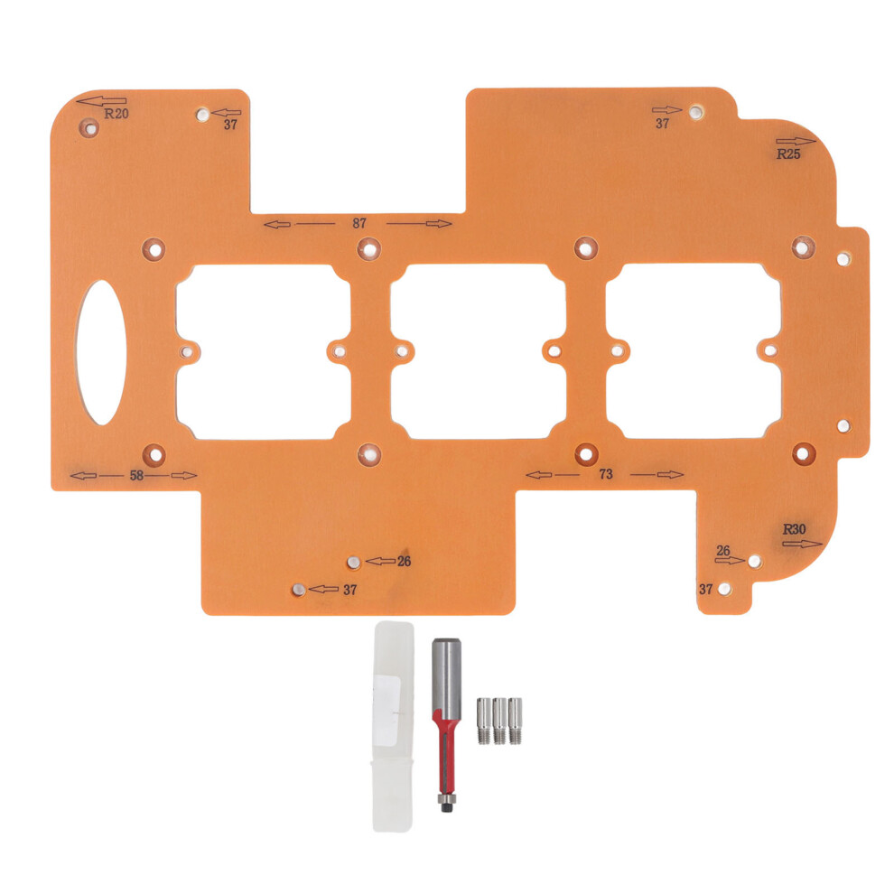 Woodworking Template Set R20 R25 R30 Corner Radius 70X70mm 323163270142