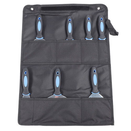 7PCS Stainless Steel Putty Scraper Set with Storage Bag 1