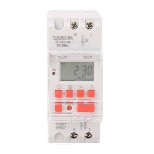 7-Tage-Programmierbare Digitalschaltuhr LCD 24H TM919TK-30A