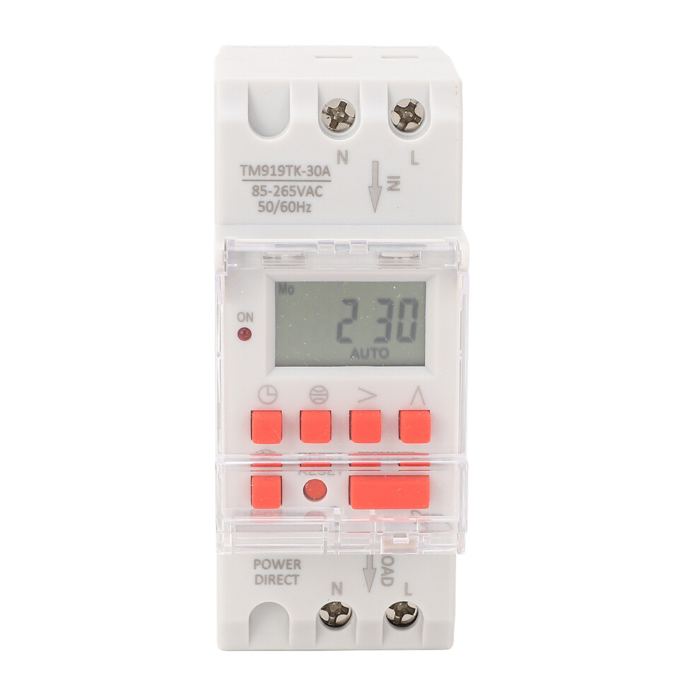 7 Day Programmable Timer Switch Digital Lcd 24H Tm919tk-30A 323163270913