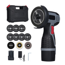 Winkelschleifer 28000U/min 16,8V Akku 2x1500mAh LED Ziegel Holzschnitt
