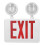 Emergency Exit Light IP65 Waterproof LED Double Head Red Sign 1