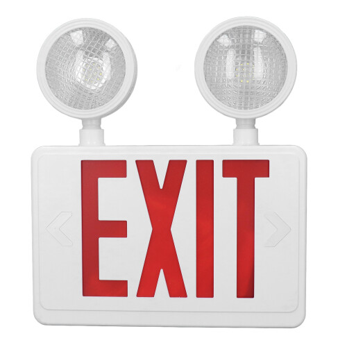 Emergency Exit Light IP65 Waterproof LED Double Head Red Sign