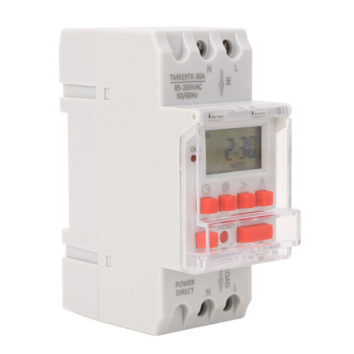 7-Tage-Programmierbare Digitalschaltuhr LCD 24H TM919TK-30A 2