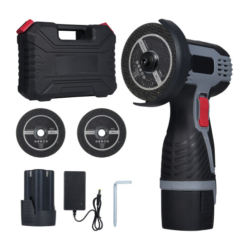 Kabelloser Winkelschleifer 28000U/min 16,8V 2x1500mAh LED Stein/Holz 1