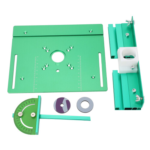 Aluminium Router Table Insert Plate for Trimming Engraving C8 Green
