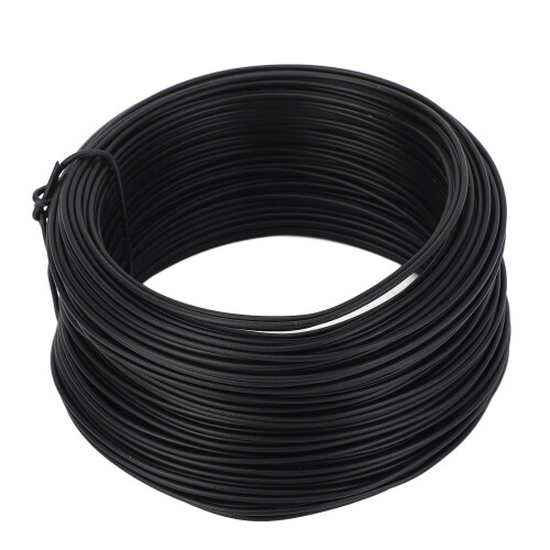 (White) Electro Galvanized Iron Wire 0.9mm 40m PVC Coated Black