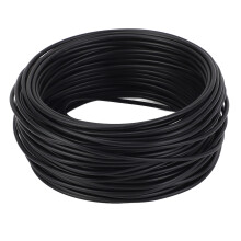 (Black) Verzinkter Eisenbindendraht 1,5mmx20m PVC-Kabelbiegbar Schwarz