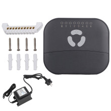 WiFi Smart Sprinkler Controller 6 Zone Wettervorhersage Schwarz